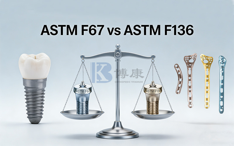 ASTM F67 vs ASTM F136 : un guide complet sur les matériaux médicaux en titane